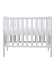 Ickle Bubba White Coleby Space Saver Cot and Premium Sprung Mattress - Image 4 of 6