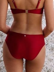 Mint Bikini-Slips aus Samt mit hohen Beinausschnitten - Bild 2 von 3