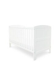 Ickle Bubba White Coleby Classic Cot Bed and Fibre Mattress - Image 2 of 6
