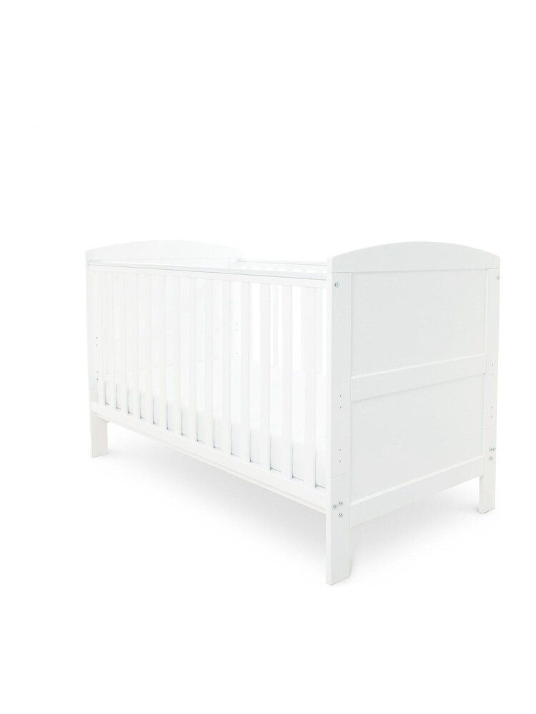 Ickle Bubba White Coleby Classic Cot Bed and Fibre Mattress - Image 2 of 6