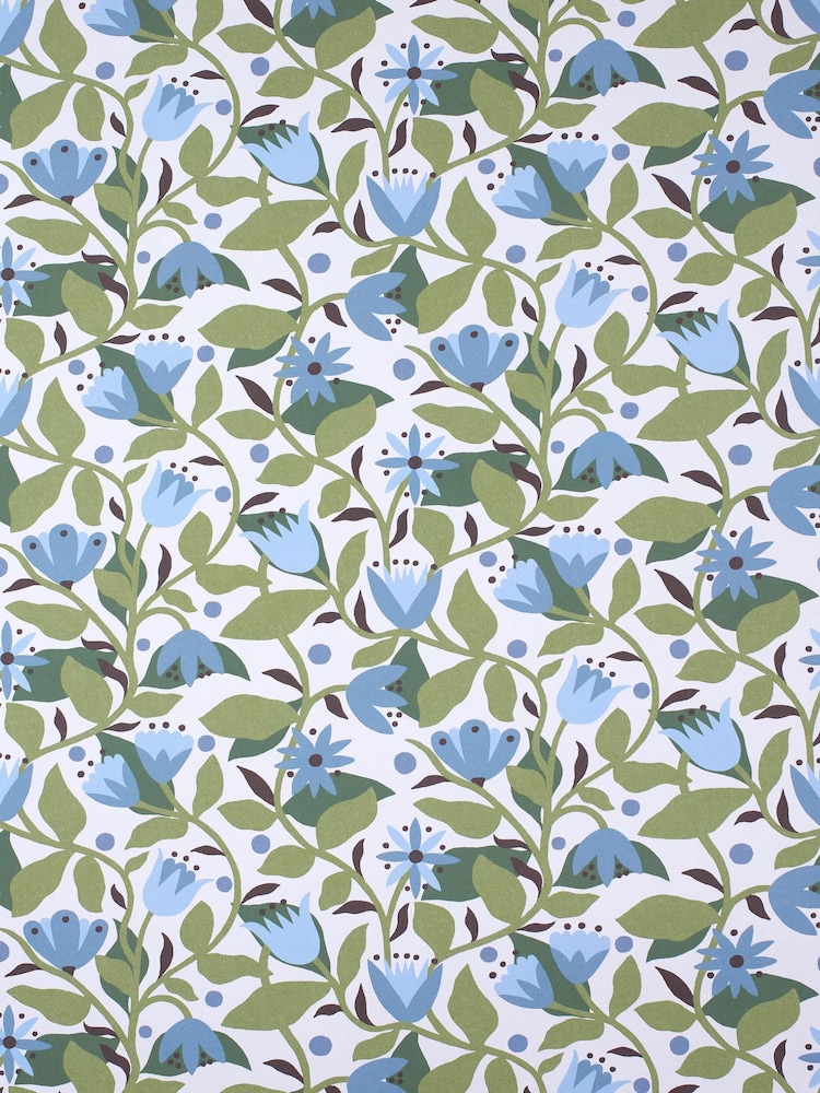 Scion Cornflower Dancing Daisies Oakham A4 Wallpaper - Image 1 of 1