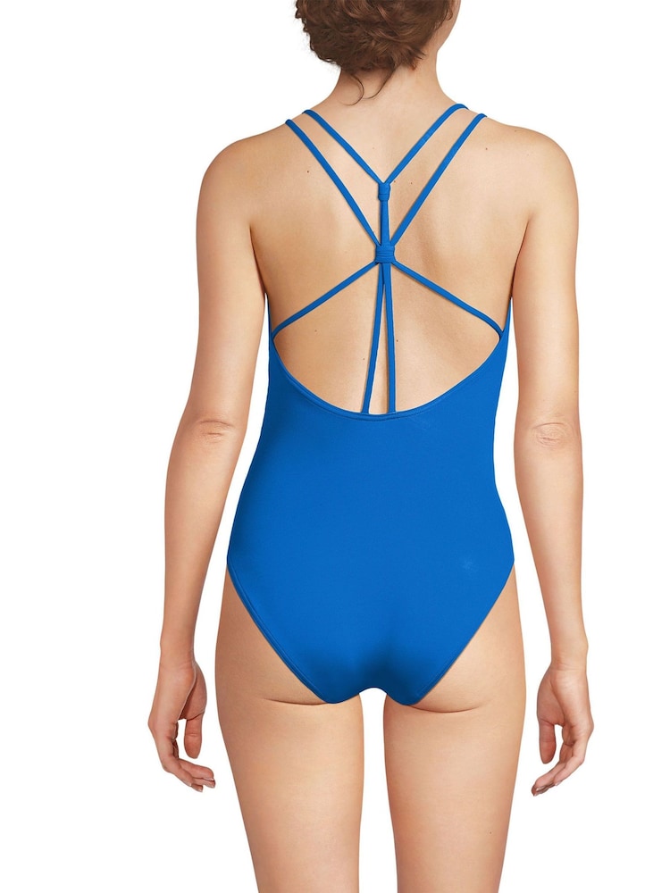 Lands' End Blue Quick Dry Multi Way Swimsuit - Image 2 of 3 Lands' End Blue Quick Dry Multi Way Swimsuit - Image 2 of 3
