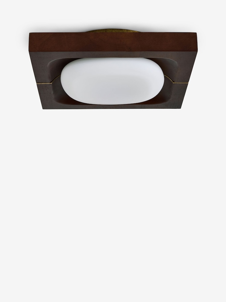 MADE.COM Wood Coffer Flush Light - Image 5 of 5 MADE.COM Wood Coffer Flush Light - Image 5 of 5