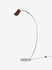 MADE.COM Chrome & Red Curve Floor Lamp - Image 4 of 5
