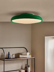 MADE.COM Green Nura Flush Bathroom Ceiling Light - Image 1 of 5