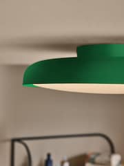 MADE.COM Green Nura Flush Bathroom Ceiling Light - Image 2 of 5