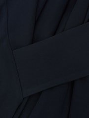 Reiss Navy Maeve Drape-Detail Sleeveless Midi Dress - Image 7 of 8