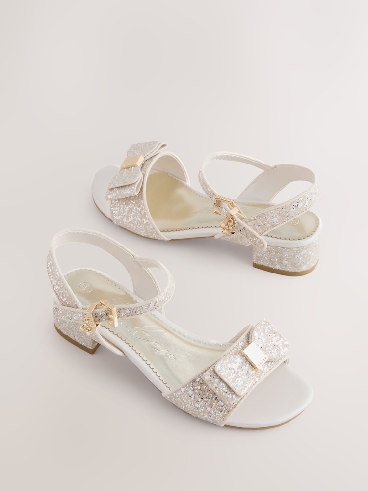 Baker by Ted Baker Ocassion Glitter Ankle Strap Sandals - Image 1 of 5