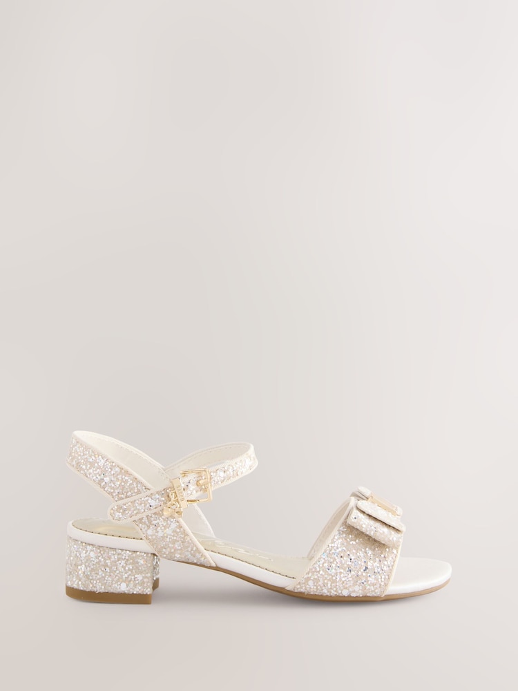 Baker by Ted Baker Ocassion Glitter Ankle Strap Sandals - Image 2 of 5