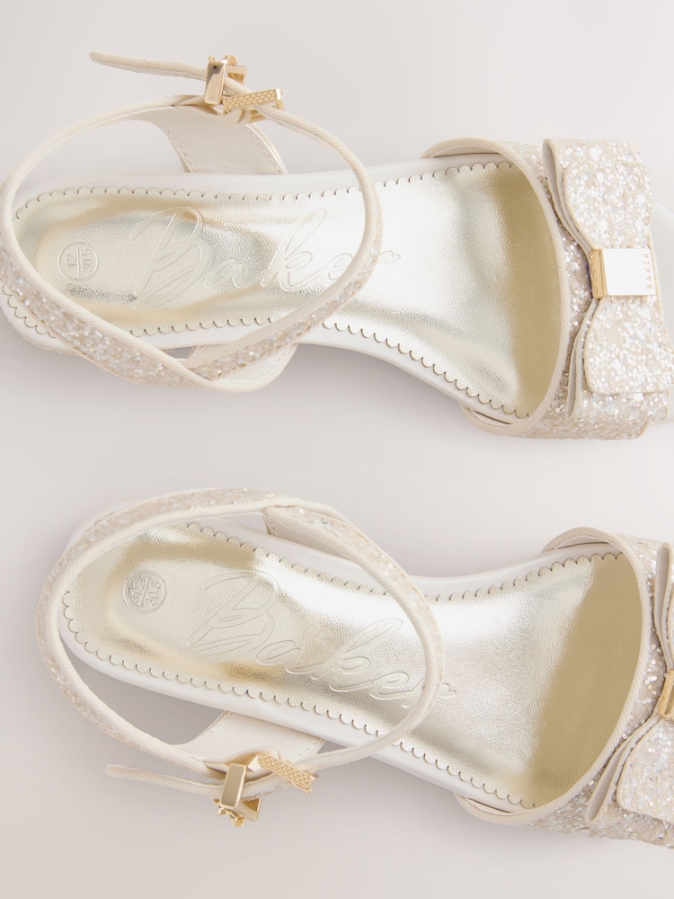 Baker by Ted Baker Ocassion Glitter Ankle Strap Sandals - Image 5 of 5