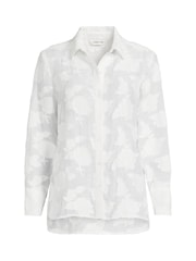 Lands' End White Button through Long Sleeve Blouse - Image 4 of 4