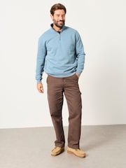 FatFace Quarter Zip Sweatshirt - Obraz 4 z 6