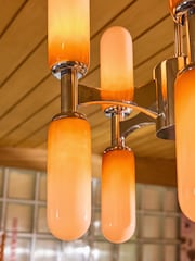 Poodle & Blonde Chrome Ombre Glass Chandelier Ceiling Light - Image 3 of 4