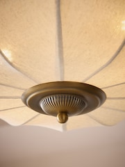 Laura Ashley Cream Pickwell Flush Fitting Ceiling Light - Image 3 of 6