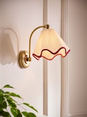 Laura Ashley Brass Moseden Wall Light - Image 1 of 6