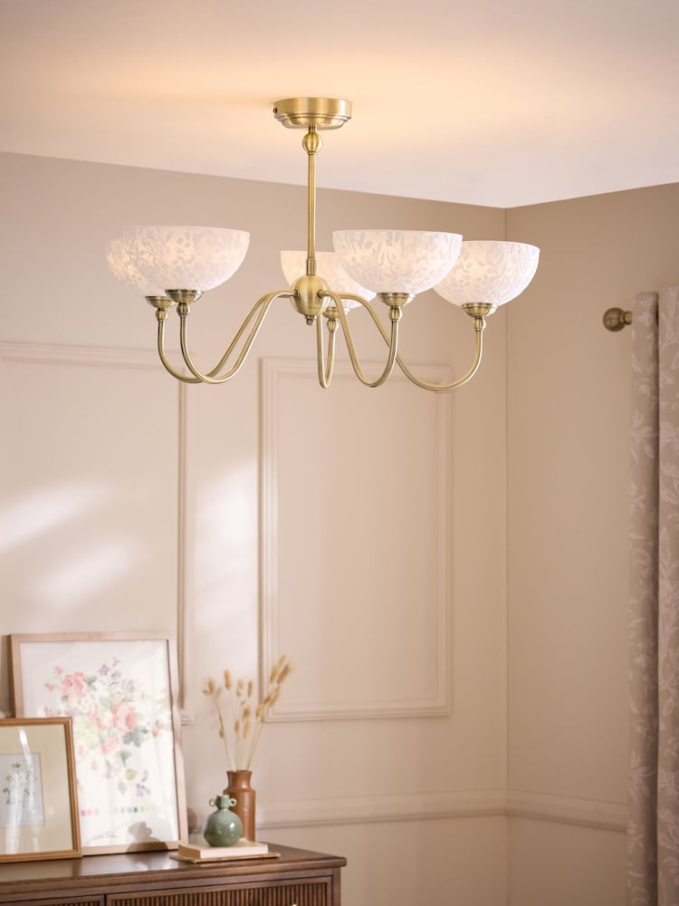 Laura Ashley Brass Josephine Ceiling Light - Image 1 of 6
