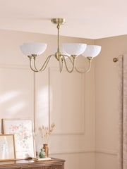 Laura Ashley Brass Josephine Ceiling Light - Image 2 of 6