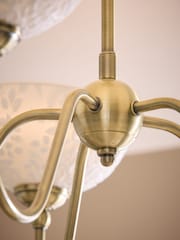 Laura Ashley Brass Josephine Ceiling Light - Image 4 of 6