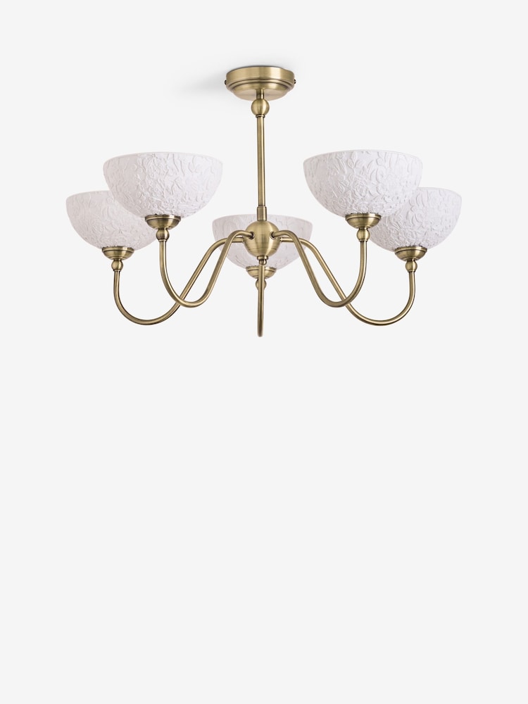 Laura Ashley Brass Josephine Ceiling Light - Image 6 of 6