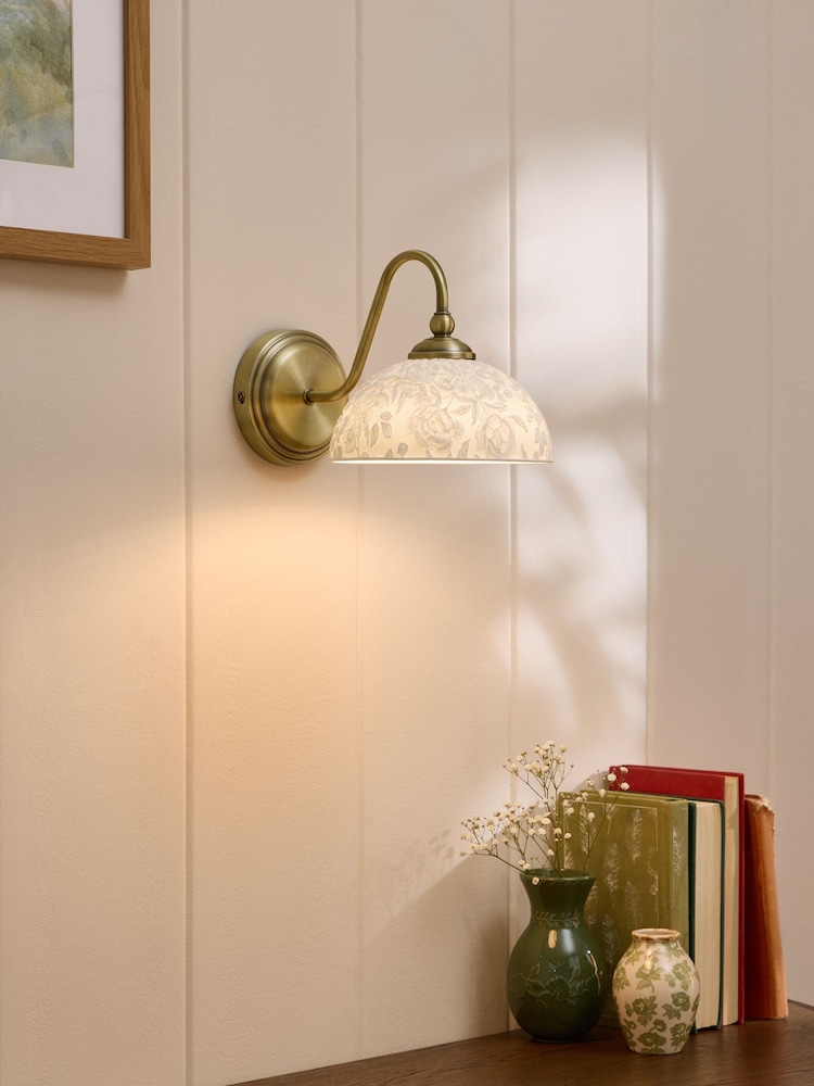 Laura Ashley Brass Josephine Wall Light - Image 1 of 6