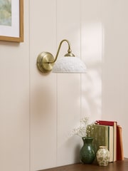 Laura Ashley Brass Josephine Wall Light - Image 2 of 6