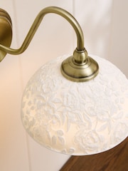 Laura Ashley Brass Josephine Wall Light - Image 4 of 6