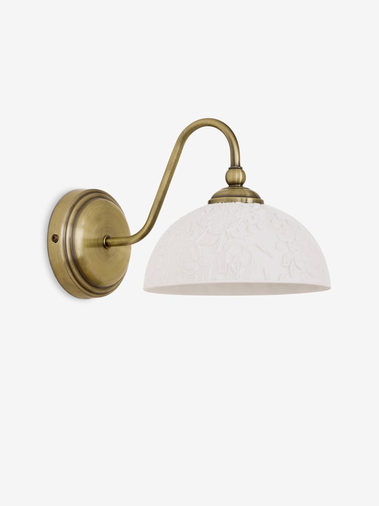 Laura Ashley Brass Josephine Wall Light - Image 6 of 6