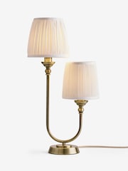 Laura Ashley Brass Newenden Mains Operated Table Lamp - Image 5 of 6