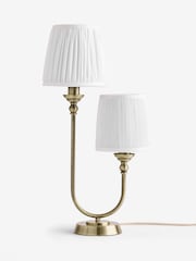 Laura Ashley Brass Newenden Mains Operated Table Lamp - Image 6 of 6