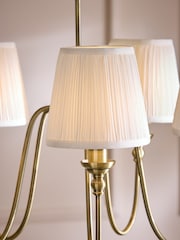 Laura Ashley Brass Newenden Double Chandelier Ceiling Light - Image 4 of 6
