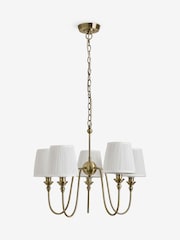 Laura Ashley Brass Newenden Double Chandelier Ceiling Light - Image 6 of 6