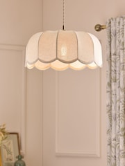 Laura Ashley Cream Pickwell Easy Fit Shade Ceiling Light - Image 1 of 6