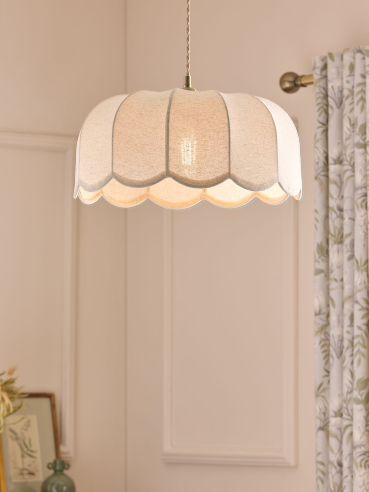 Laura Ashley Cream Pickwell Easy Fit Shade Ceiling Light - Image 1 of 6 Laura Ashley Cream Pickwell Easy Fit Shade Ceiling Light - Image 1 of 6