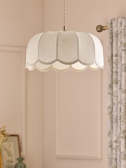 Laura Ashley Cream Pickwell Easy Fit Shade Ceiling Light - Image 2 of 6