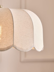 Laura Ashley Cream Pickwell Easy Fit Shade Ceiling Light - Image 4 of 6