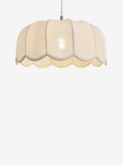Laura Ashley Cream Pickwell Easy Fit Shade Ceiling Light - Image 5 of 6