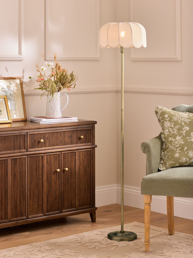 Laura Ashley Cream Pickwell Floor Light - Image 1 of 8