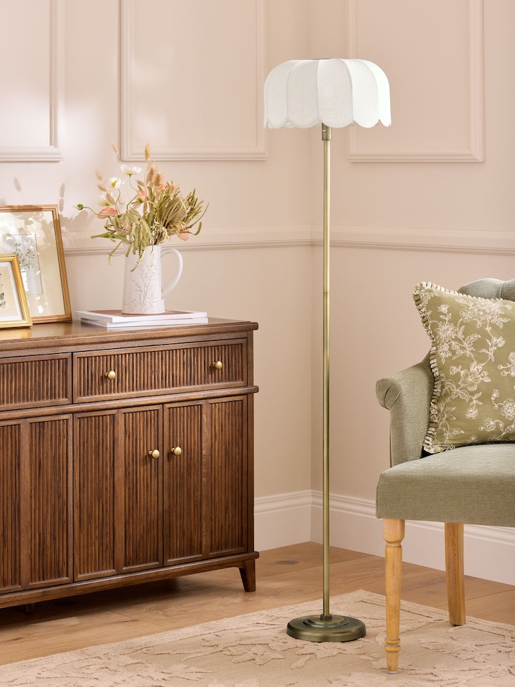 Laura Ashley Cream Pickwell Floor Light - Image 2 of 8