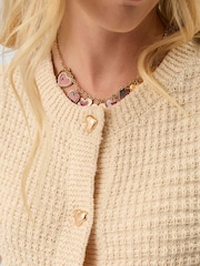 Accessorize Natural Heart Button Knit Waistcoat - Image 4 of 5