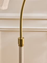 Nina Campbell Brass Curved Dome Floor Light - Image 3 of 6