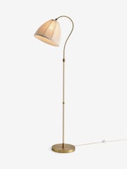 Nina Campbell Brass Curved Dome Floor Light - Image 5 of 6