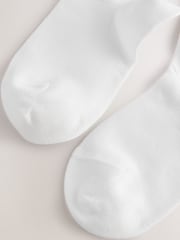 White with Blue Gingham Bow 2 Pack Cotton Rich Bow Knee High Socks - Image 2 of 3