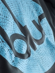 رمادي - هودي بطبعة جرافيك مرخصة لفرقة Blur - صورة 9 من 9