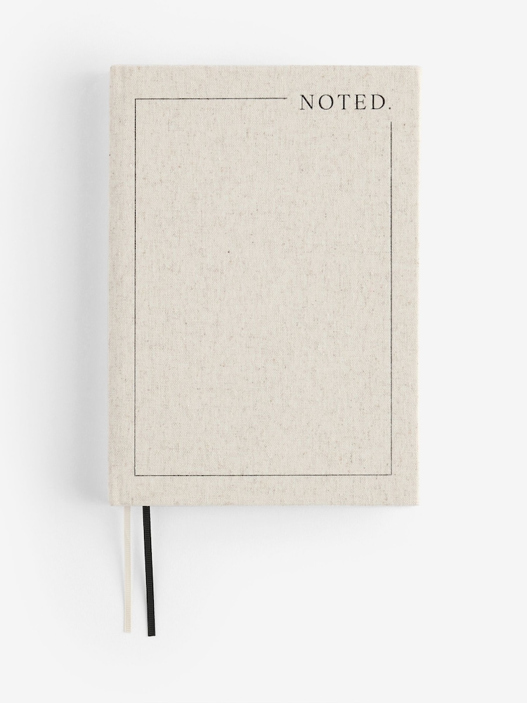 Cream Minimalist Textured A5 Notebook - Image 4 of 4