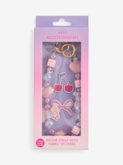 Pink Multiuse Accessory Pack with Phone Strap and Stickers - Image 2 of 5