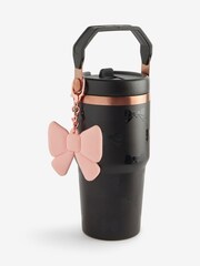 蝴蝶结印花 600ml 水瓶，带蝴蝶结链配件 - 图片1 / 1