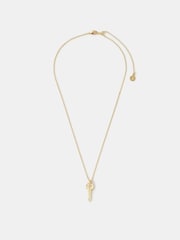 Accessorize Gold Plated 14ct Key Pendant Necklace - Image 1 of 2