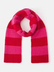 Accessorize Pink Stripe Knit Scarf - Image 1 of 1