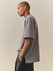 Nothing Ordinary Grey Master Font Relaxed Fit Graphic Heavyweight T-Shirt - Image 3 of 6