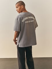 Nothing Ordinary Grey Master Font Relaxed Fit Graphic Heavyweight T-Shirt - Image 5 of 6